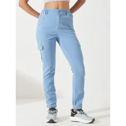 Dolce Crudo Light Blue Flare Fit Jeans-picture-43