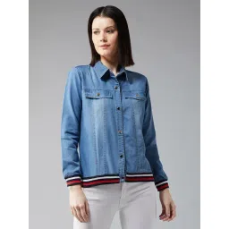 DOLCE CRUDO Light Blue Full Sleeves Jacket-picture-20