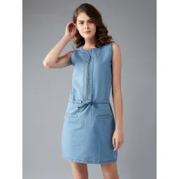 DOLCE CRUDO Light Blue Mini Dress-picture-10
