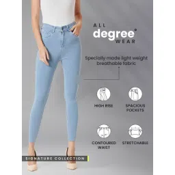 DOLCE CRUDO Light Blue Skinny Fit Jeans-picture-26