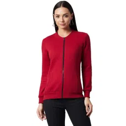 DOLCE CRUDO Maroon Full Sleeves Jacket-picture-42