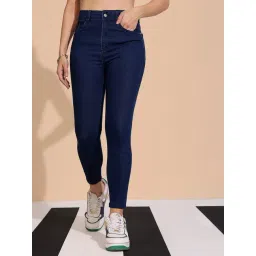 Dolce Crudo Navy Blue Flare Fit Jeans-picture-21