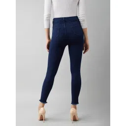 DOLCE CRUDO Navy Distressed Jeans image 2