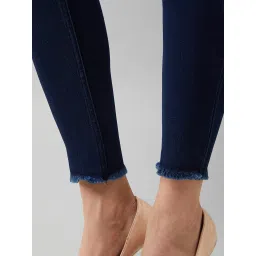 DOLCE CRUDO Navy Distressed Jeans image 5