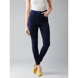 DOLCE CRUDO Navy High Rise Jeans-picture-13