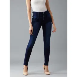 DOLCE CRUDO Navy High Rise Jeans-picture-15