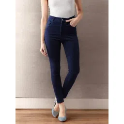 DOLCE CRUDO Navy High Rise Jeans-picture-16