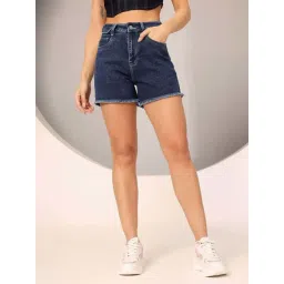 Dolce Crudo Navy Relaxed Fit Shorts-picture-48