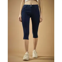 Dolce Crudo Navy Skinny Fit Capris-picture-46