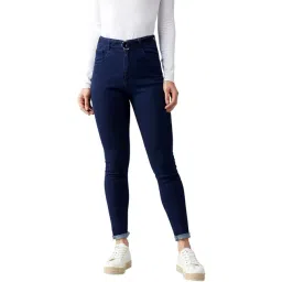 DOLCE CRUDO Navy Skinny Fit Jeans-picture-47