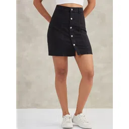 DOLCE CRUDO Straight Mini Skirt-picture-11