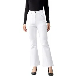 DOLCE CRUDO White Bootcut Jeans-picture-11