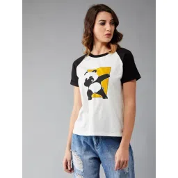 DOLCE CRUDO White Graphic Print T-shirt-picture-32