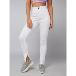 DOLCE CRUDO White Mid Rise Stretchable Jeans-picture-31