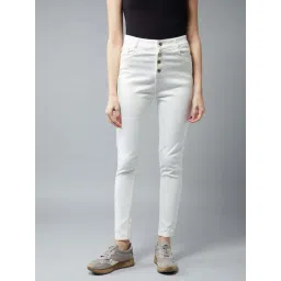 DOLCE CRUDO White Plain Jeans-picture-13