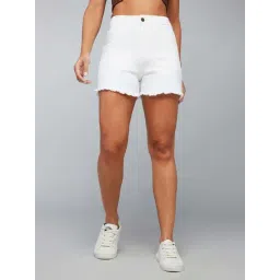 Dolce Crudo White Regular Fit Shorts-picture-19