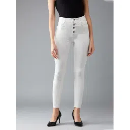 DOLCE CRUDO White Skinny Fit Jeans-picture-47