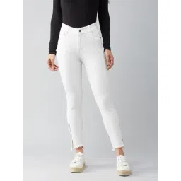 DOLCE CRUDO White Skinny Fit Jeans-picture-45