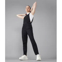 dolce crudo Women Black Dungaree-picture-14