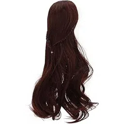 Doll Hair Wig, 8-9 Inch BJD Doll Wig for 1/3 BJD Doll (Dark Brown)-picture-26