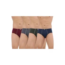 Dollar Bigboss Assorted Color Cotton Under Elastic Briefs (Pack Of 4)-picture-43