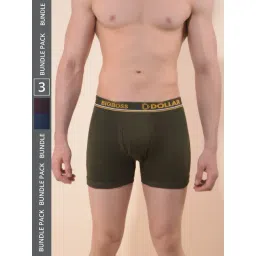 Dollar Bigboss Assorted Combed Cotton Trunks - Pack of 3-picture-11