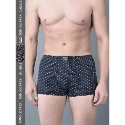 Dollar Bigboss Assorted Cotton Regular Fit Printed Trunks - Pack Of 3-picture-15