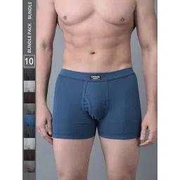 Dollar Bigboss Assorted Cotton Regular Fit Trunks - Pack Of 10 image 1