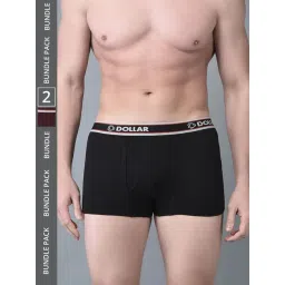 Dollar Bigboss Assorted Cotton Regular Fit Trunks - Pack Of 2-picture-22