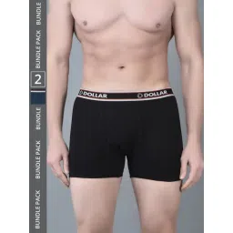 Dollar Bigboss Assorted Cotton Regular Fit Trunks - Pack Of 2-picture-41