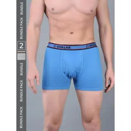 Dollar Bigboss Assorted Cotton Regular Fit Trunks - Pack Of 2-picture-26