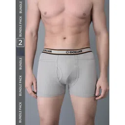 Dollar Bigboss Assorted Cotton Regular Fit Trunks - Pack Of 2-picture-35
