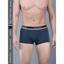 Dollar Bigboss Assorted Cotton Regular Fit Trunks - Pack Of 2-picture-16