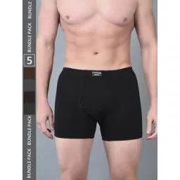 Dollar Bigboss Assorted Cotton Regular Fit Trunks - Pack Of 5-picture-34