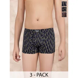 Dollar Bigboss Boys Pack Of 3 Assorted Cotton Long Trunks MBKTR-10-CZYLNG-PO3-CO1-picture-26