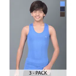 Dollar Bigboss Boys Pack Of 3 Assorted Innerwear Vests- MBKVE-01-FNRN-CLR-PO3-CO3-Assorted-picture-17