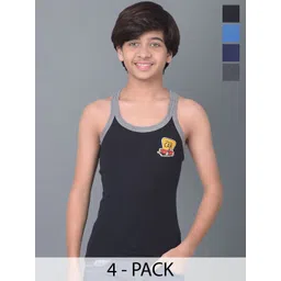 Dollar Bigboss Boys Pack Of 4 Assorted Innerwear Vests MBKB-04-BB04-PO3-CO1-Assorted-picture-30