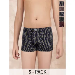 Dollar Bigboss Boys Pack Of 5 Assorted Cotton Printed Trunks MBKTR-10-CZYLNG-PO5-CO1-picture-35