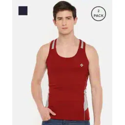 dollar bigboss Men Pack of 2 Assorted Scoop-Neck Vests-picture-14