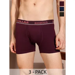 Dollar Bigboss Men Pack of 3 Combed Cotton Classy Trunk MDTR-08-R1-PO3-BLK-picture-44