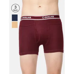 Dollar Bigboss Men Pack of 3 Combed Cotton Interlock Trunk MDTR-09-picture-41