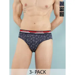 Dollar Bigboss Men Pack of 3 Combed Cotton Printed Low-Rise Basic Brief-picture-39