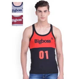 Dollar Bigboss Men Pack of 3 Cotton Racerback Styled Gym Vest MDBB-17-PO3-1-picture-28