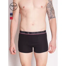 Dollar Bigboss Men Pack of 3 Shuffle Intellisoft Cotton Modal Trunks MDTR-14-CLASSICO-PO3-image-19