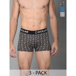 Dollar Bigboss Men Printed Pack of 3 Cotton Shuffle Intellisoft Trunk- MBTR-16P-FLXTNK-picture-38
