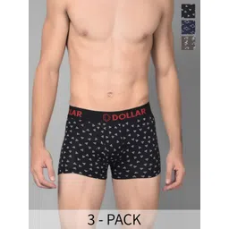 Dollar Bigboss Men Printed Pack of 3 Cotton Shuffle Intellisoft Trunks-image-16