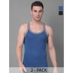 Dollar Bigboss Men Solid Pack of 2 Premium Cotton Racerback Styled Gym Vest-picture-15