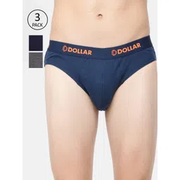 Dollar Bigboss Men Solid Pack of 3 Cotton Superior Snug Fit Brief MDBR-02-image-46