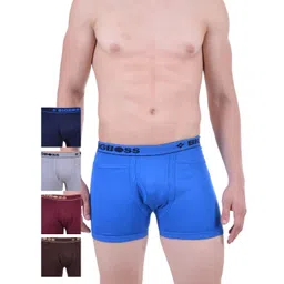 Dollar Bigboss Men Solid Pack of 5 Combed Cotton Intrerlock Pocket Trunks MDTR-10-PO5-1-picture-39
