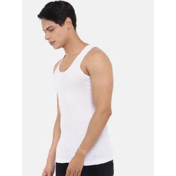 Dollar Bigboss Men Solid Pack of 5 Cotton Vest image 5